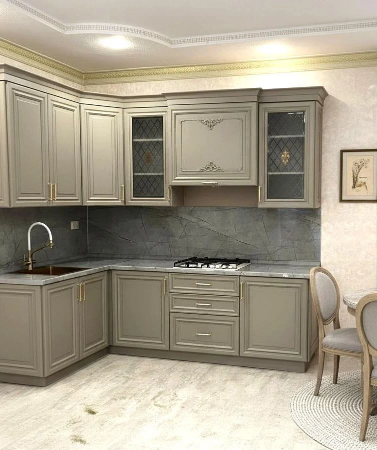 Угловая кухня с бесппатной установкой